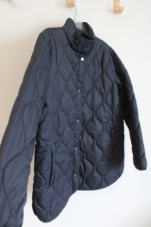 32 Degrees Heat Navy Blue Quilted Jacket | L