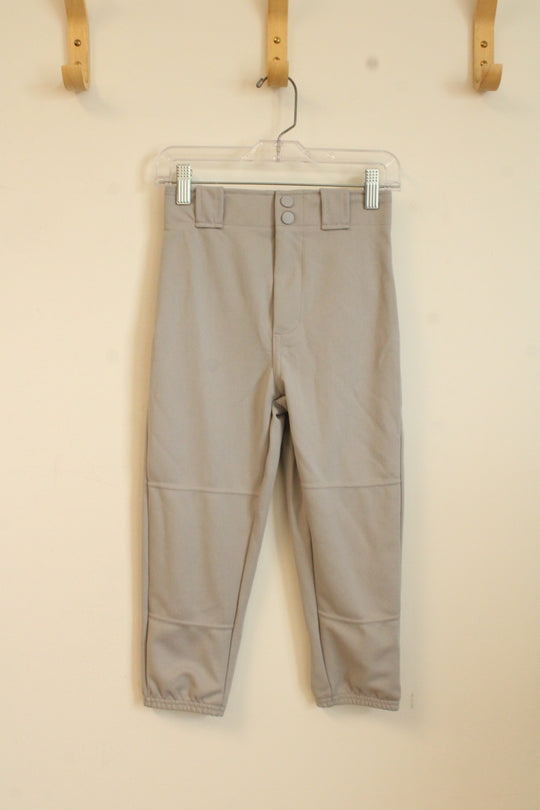 NEW Easton Gray Baseball Pants with Buttons | XS