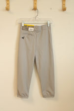 NEW Easton Gray Baseball Pants with Buttons | XS