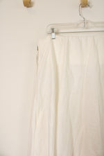 NEW Significant Other White Linen Flower Print Tube Maxi Dress | 8