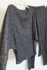 Day & Night Gray Ribbed Lounge Outfit | M