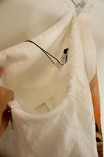 NEW Significant Other White Linen Flower Print Tube Maxi Dress | 8
