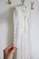 Gunne Sax Romantic Renaissance Bridal Collection Lace Long Sleeved Dress | 11