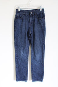 Children's Place Straight Fit Dark Wash Jeans | 12 Short