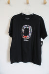 NEW Overtime Black Graphic Tee | L