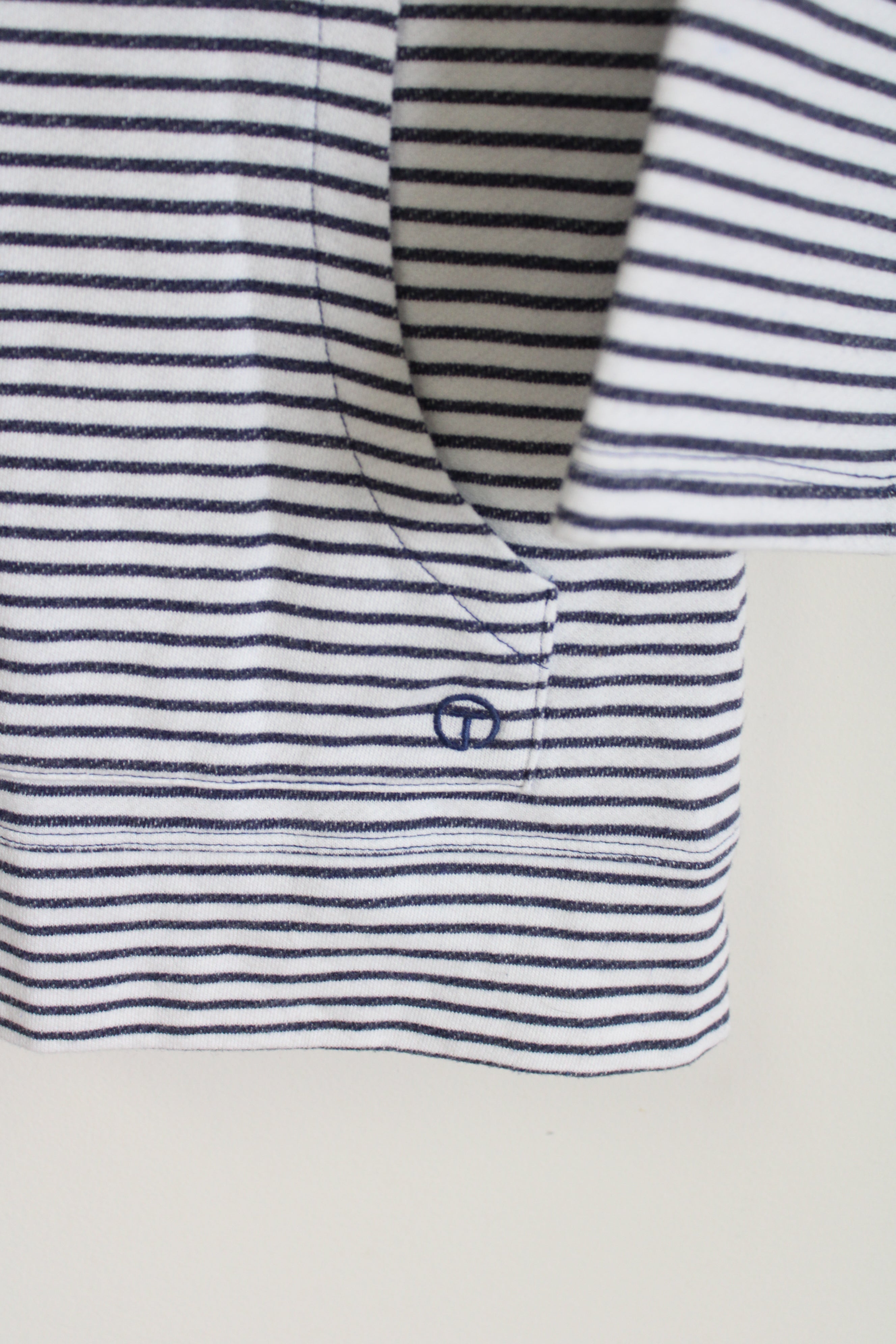 NEW T By Talbots Blue Striped Sweatshirt | XS