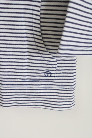 NEW T By Talbots Blue Striped Sweatshirt | XS