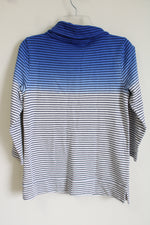 NEW T By Talbots Blue Striped Sweatshirt | XS