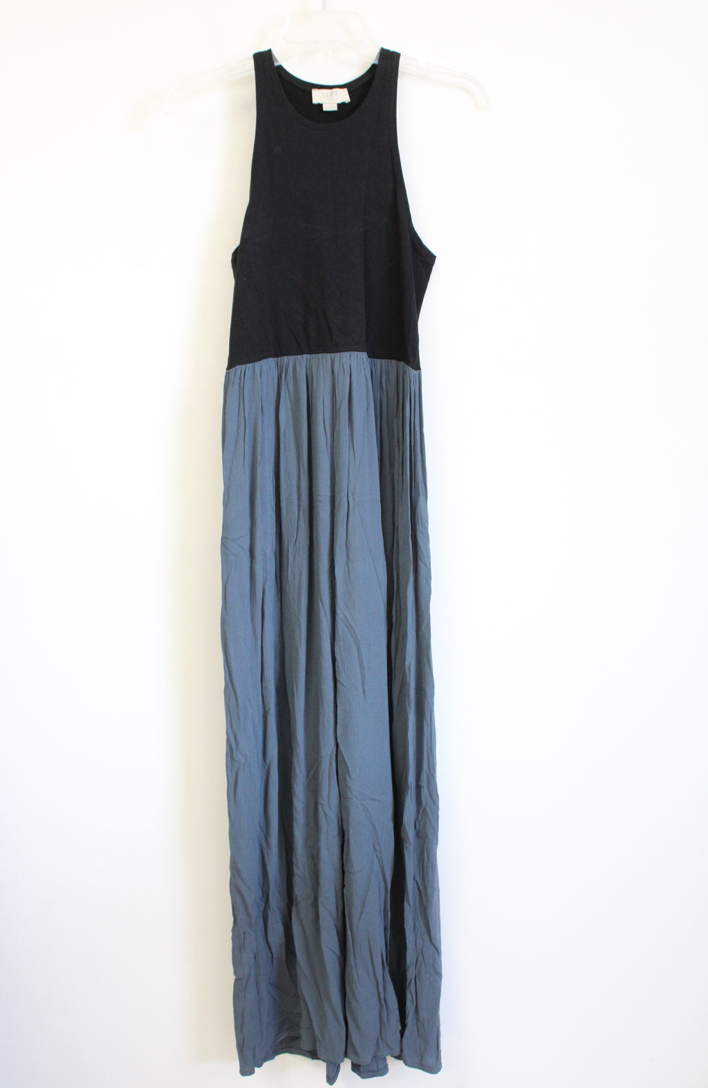 LOFT Black Blue Maxi Dress | XS/S Petite