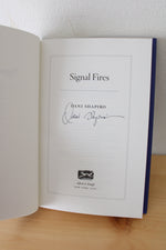 Signal Fires By Dan Shapiro Signed First Edition Book