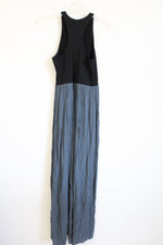 LOFT Black Blue Maxi Dress | XS/S Petite