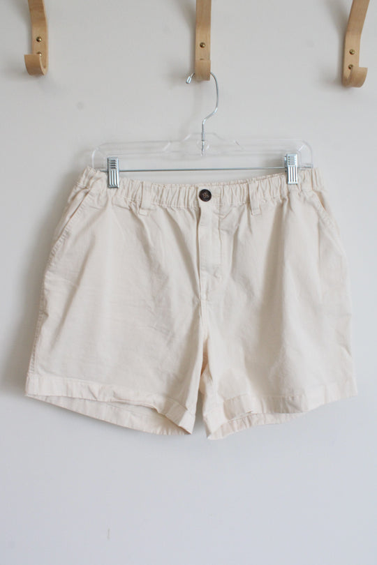 Chubbies Cream Cotton Shorts | L