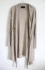 M&C Long Beige Wrap Cardigan | S