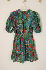 NEW Sugarlips Green Floral Cotton Dress | S