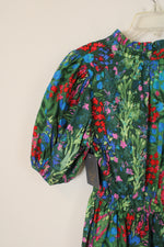 NEW Sugarlips Green Floral Cotton Dress | S