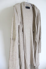M&C Long Beige Wrap Cardigan | S