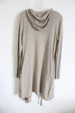 M&C Long Beige Wrap Cardigan | S