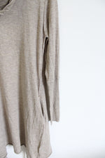 M&C Long Beige Wrap Cardigan | S