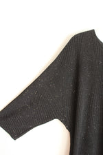 Signature by Robbie Bee Black Glitter Side-Knot Dress | L