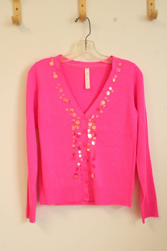 Cherokee Hot Pink V-neck Sweater | XL