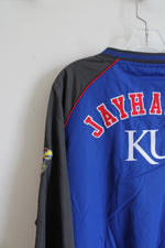 NEW Colosseum KU Kansas Jayhawks Blue Red & Gray Sweatshirt | L