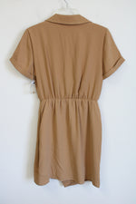 NEW Nine West Tan Wrap Dress | S