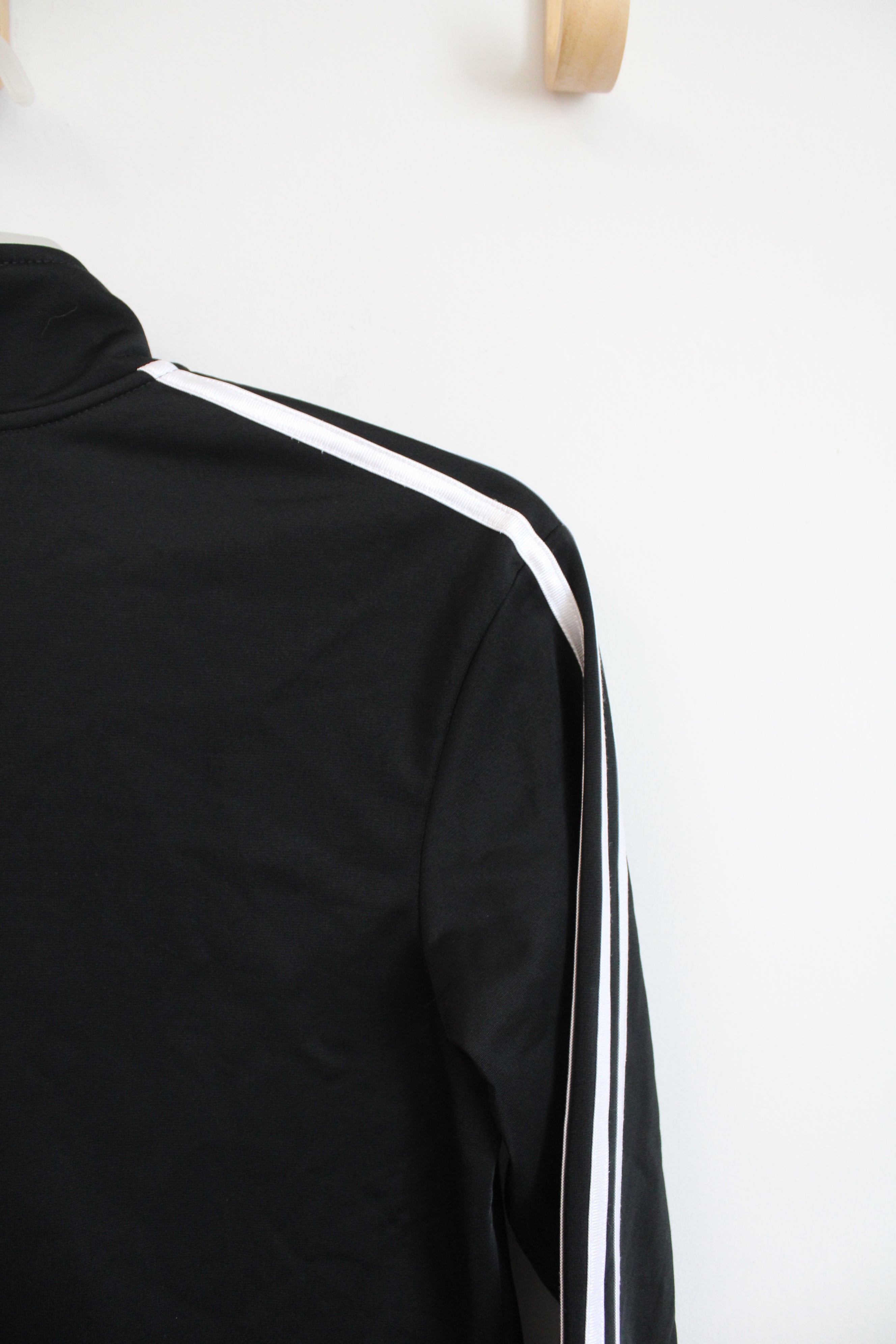 Adidas Black & White Full Zip Jacket | Youth 14/16
