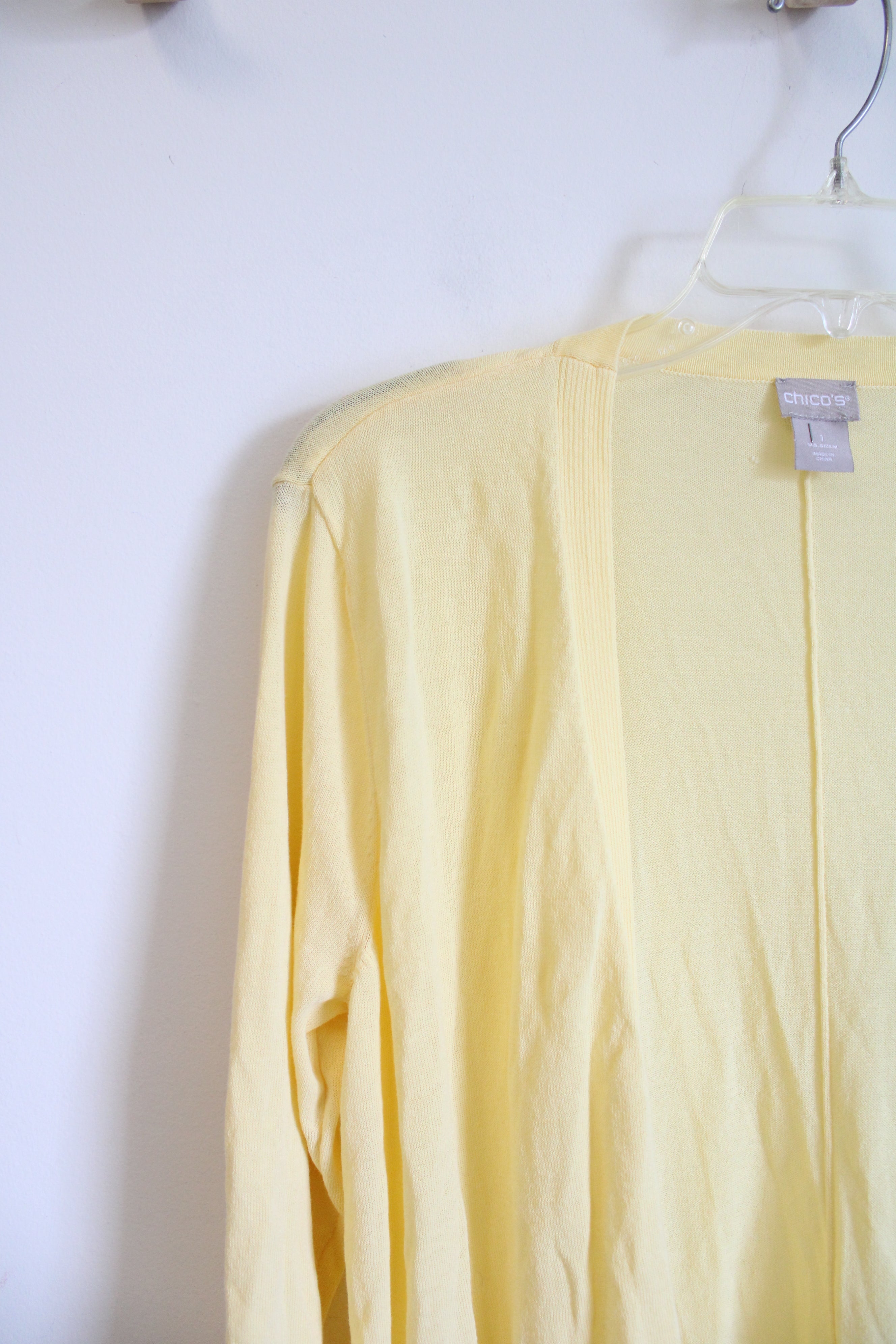 Chico's Butter Yellow Cardigan | 1 (M)