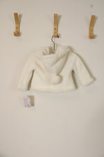 NEW Tommy Bahama Ivory Knit Faux Fur Lined Jacket | 3-6 MO