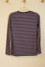 Cherokee Blue and Pink Striped Shirt | XL