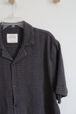 Hollister Boxy Fit Gray Textured Button Down Shirt | XL