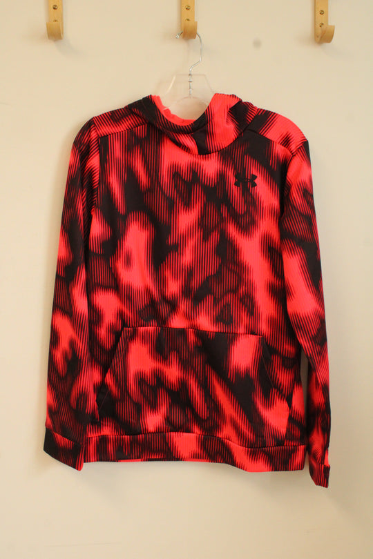 New Under Armour Coral & Black Loose Fit Hoodie | XL
