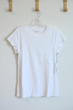 NEW Liz Claiborne Plain White T-Shirt | L