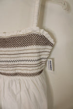 NEW Old Navy White Embroidered Smock Tank | M Petite