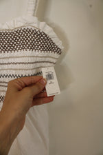 NEW Old Navy White Embroidered Smock Tank | M Petite
