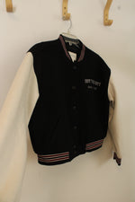 Aeropostale Black Letterman Style New York City Jacket | S
