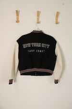 Aeropostale Black Letterman Style New York City Jacket | S