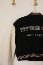 Aeropostale Black Letterman Style New York City Jacket | S