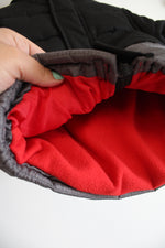 Carter's Black & Gray Red Fleece Lined Coat | 12 MO