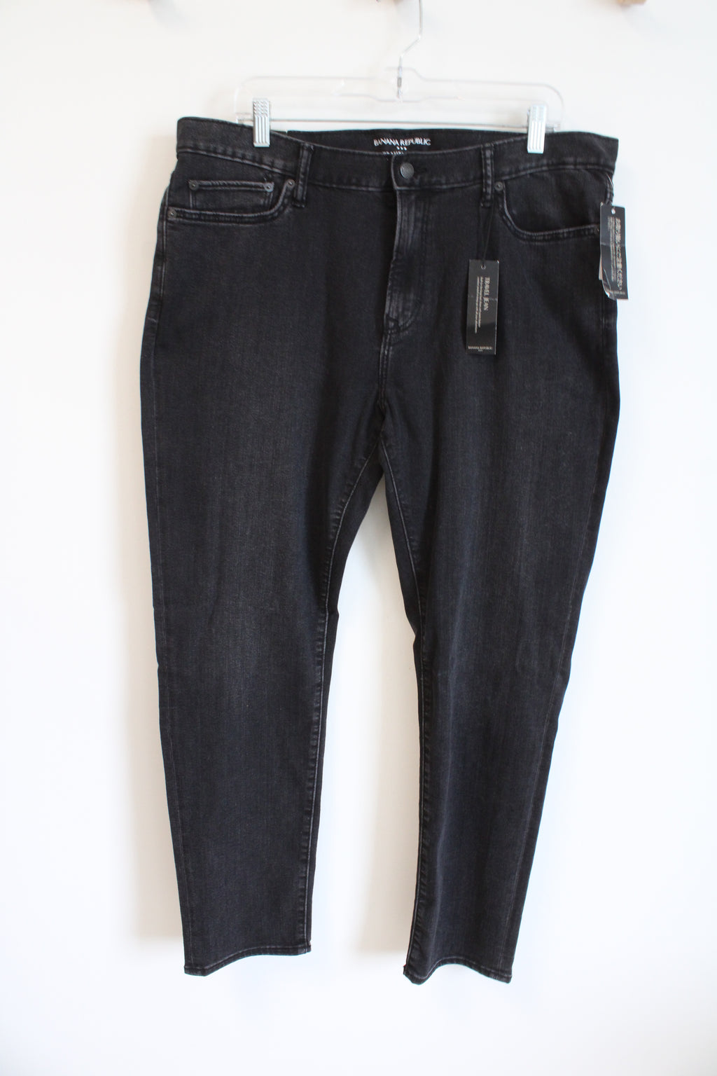 NEW Banana Republic Skinny Fit Black Travel Jean | 36X30