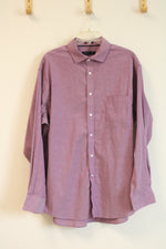 Tommy Hilfiger Regular Fit + Stretch Wrinkle Free Purple Shirt | XL