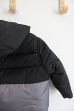 Carter's Black & Gray Red Fleece Lined Coat | 12 MO