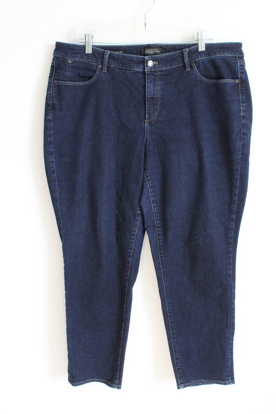 Talbots Flawless Five-Pocket Slim Ankle Dark Wash Jeans | 18W