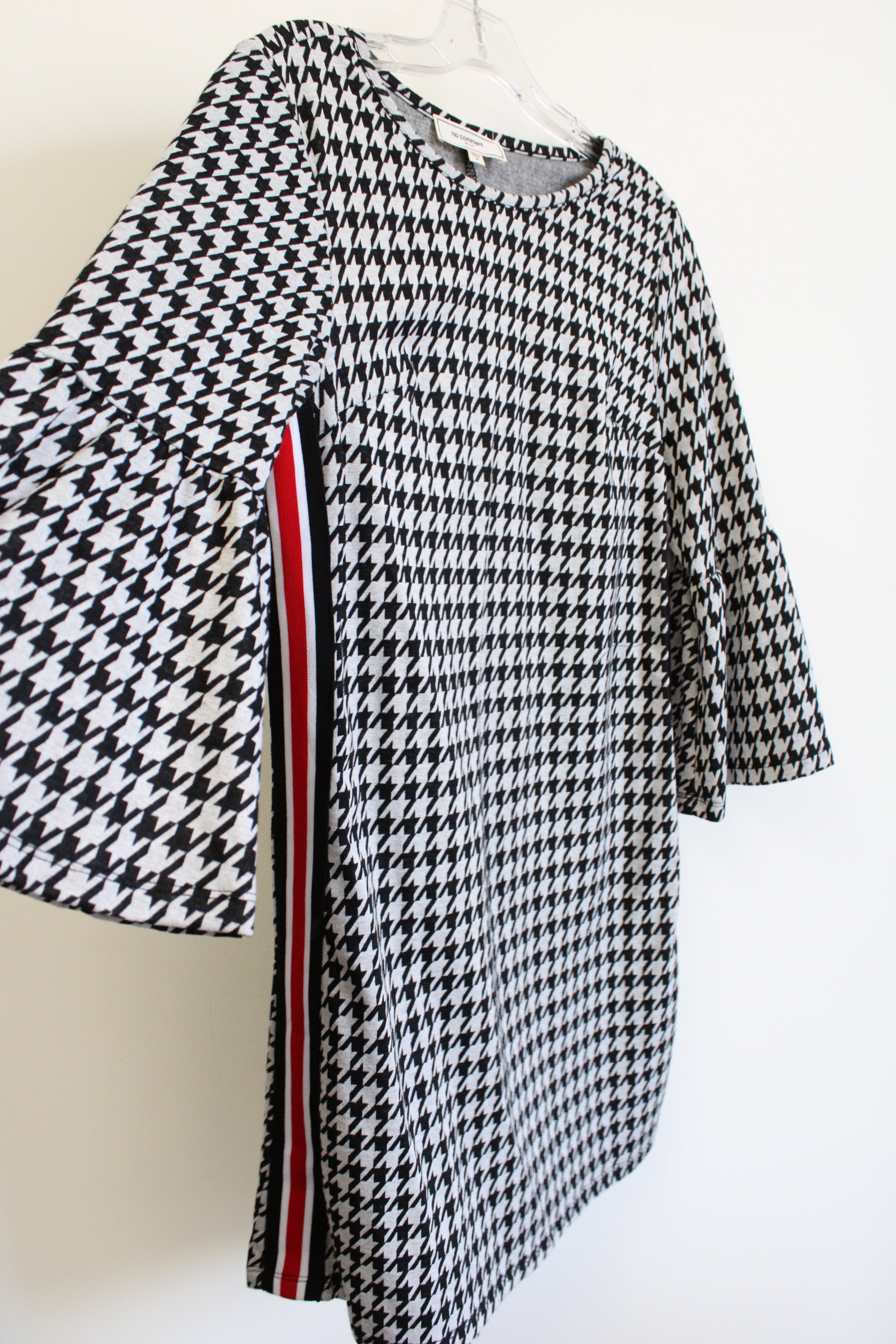 No Comment Black Gray Houndstooth Dress | M