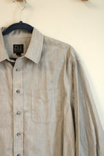 Jos. A. Bank Traveler's Collection Light Gray Button Down Shirt | L