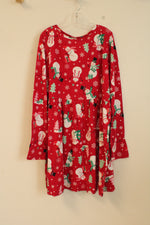NEW Children's Place Red Snowman Dress | XL