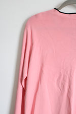 NEW Emma James Knit Pink & Black Cardigan | XL