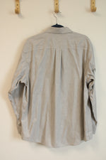 Jos. A. Bank Traveler's Collection Light Gray Button Down Shirt | L