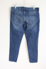 Gap Girlfriend Blue Embroidered Jeans | 8/29R