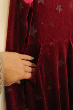 Velvet Star Flare Dress with Pockets | 7/8